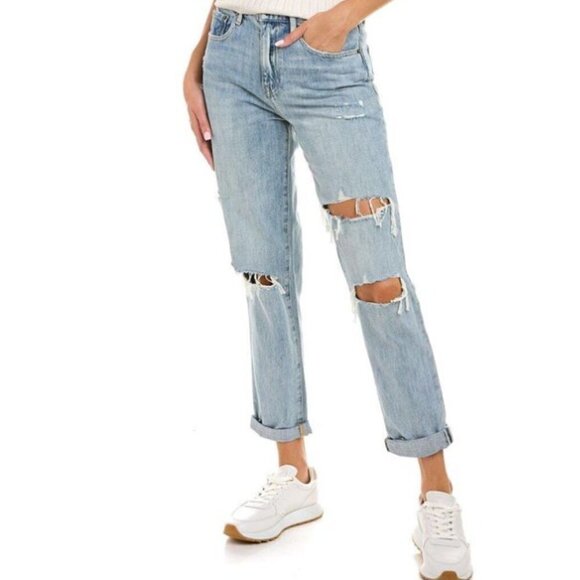 Pistola Primetime distressed High Rise Relaxed Roller jeans SZ 25 nwt - Picture 1 of 12